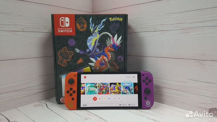 Nintendo Switch Oled Pokemon + 256Gb Прошитая