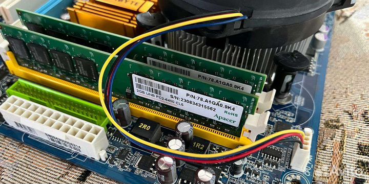 Сборка на материнской плате DDR2