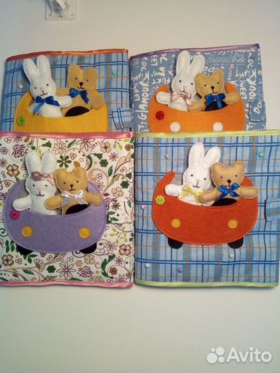 Мягкая развивающая книжка для девочки