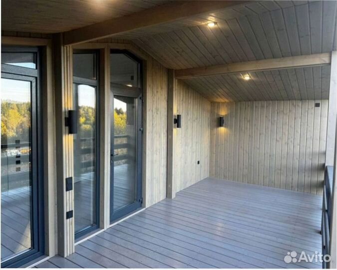 Деревянный дачный дом, зимний 110 м кв Артикул ау-3792