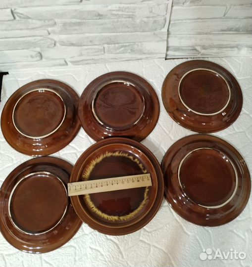 Тарелка керамика, обливные СССР