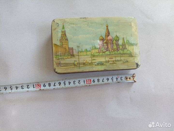 Коробочка жестяная из монпансье. СССР
