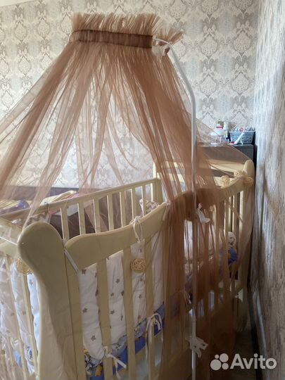 Балдахин в кроватку с держателем