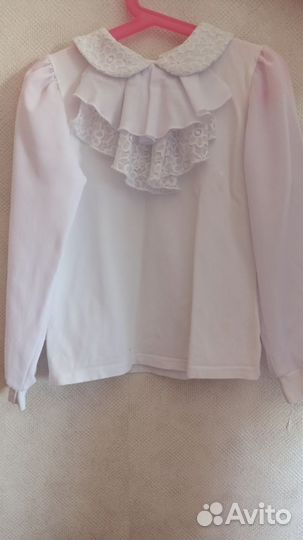 Блузка нарядная белая134