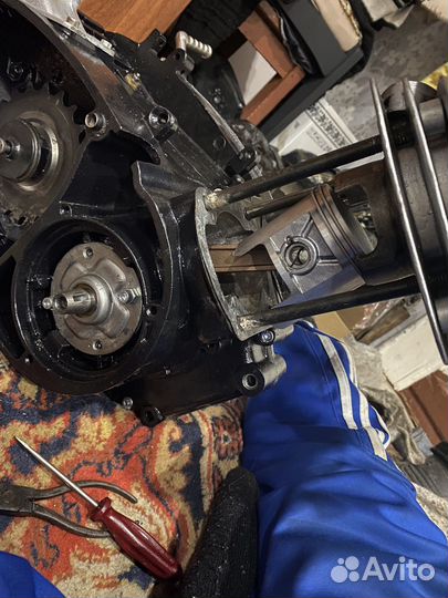 Ремонт иж ю5 под suzuki ts185