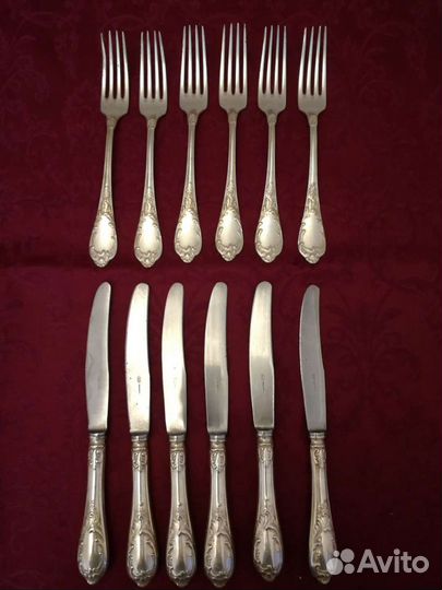 Набор столовых приборов СССР 12 предметов