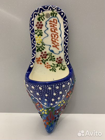 Турецкая керамика « тапок» салфетница