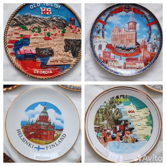 Сувенирные тарелки из разных стран