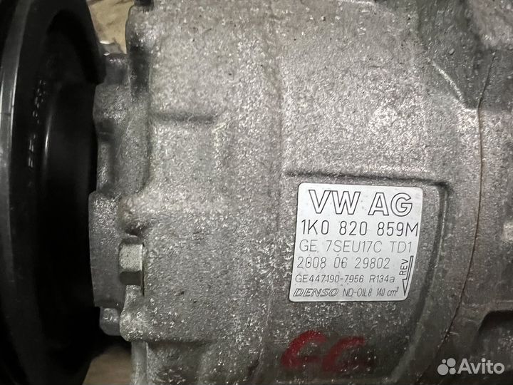 Компрессор кондиционера пассат CC-б7-б6