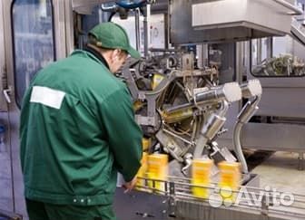 Разнорабочий вахта на завод по производству соков