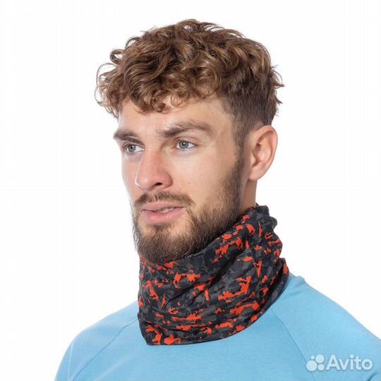 30154 Шарф-бандана Payer полиэстер красный/черный