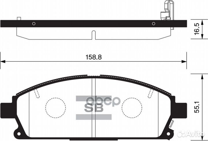 Колодки тормозные nissan pathfinder 97-04/X-trail