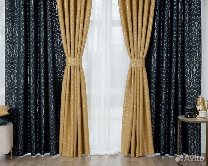 Шторы димаут гала роял+амаретто новые пошив