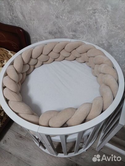 Матрас круглый для кроватки Babyton D75