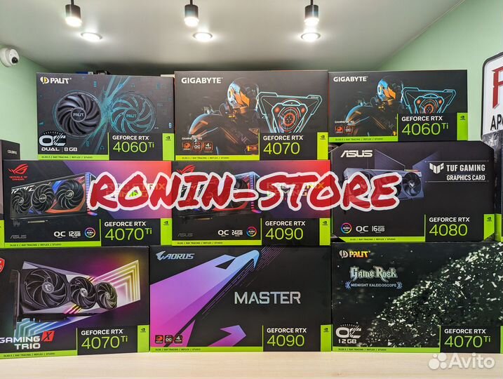 Видеокарты новые 4060Ti/4070/4070Ti/4080/4090