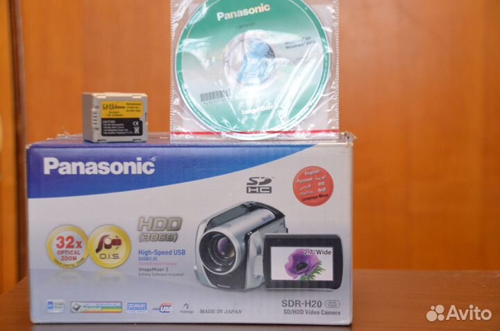Видеокамера panasonic sdr-h20 ee-s pal