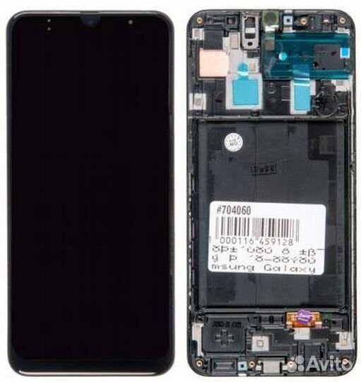 Дисплей для Samsung Galaxy A30 Черный - OR (SP)