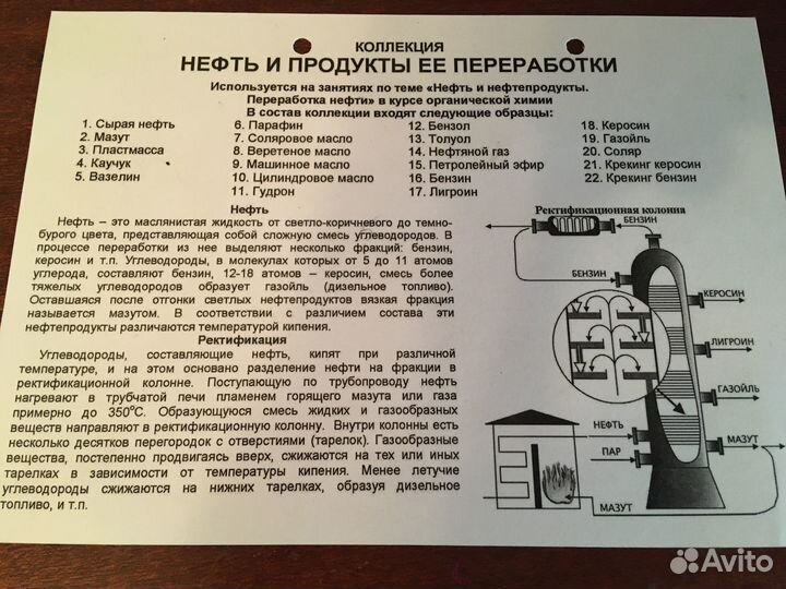Коллекция Нефть и продукты переработки