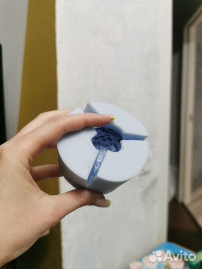 Форма дл мыла силиконовая хризантема