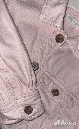Джинсовая куртка новая для девочки 104