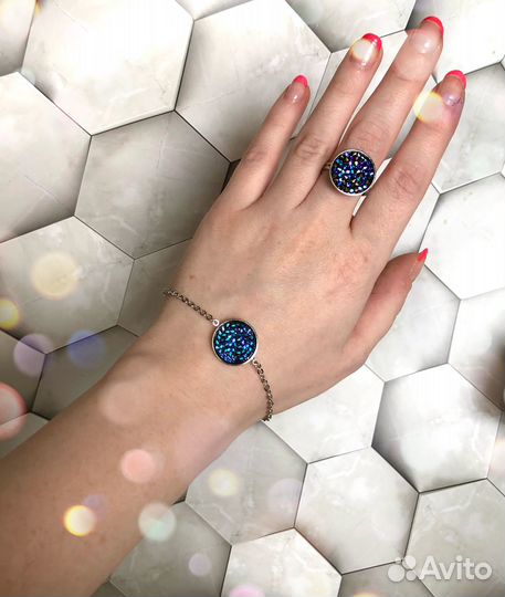 Комплект с кристаллами Swarovski