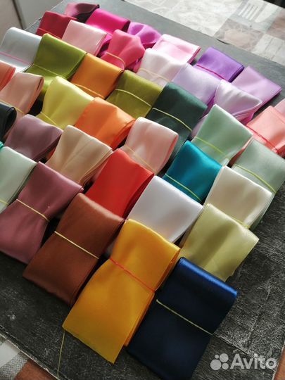 Лента атласная 5 см набор 42 оттенка