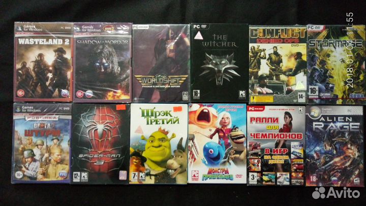 Игровые диски на PC в подарочной упаковке