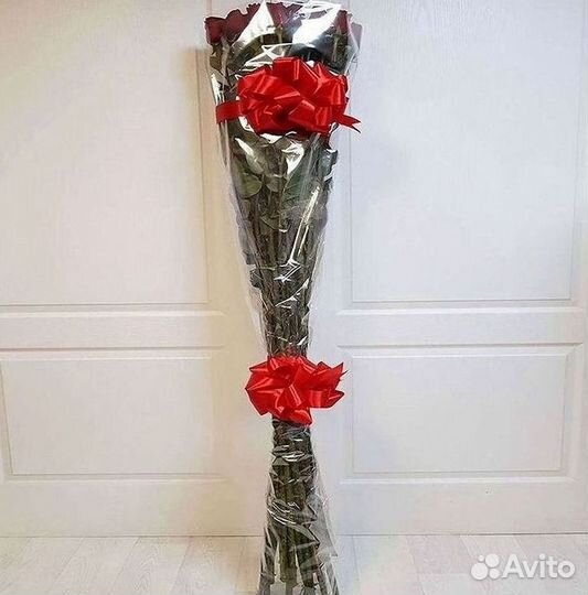 Высокие метровые розы Букеты Доставка