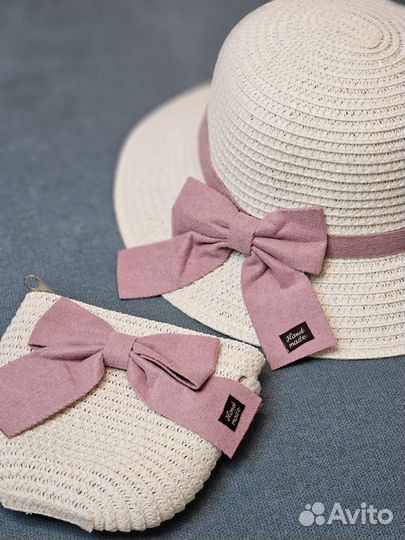 Соломенная шляпа детская