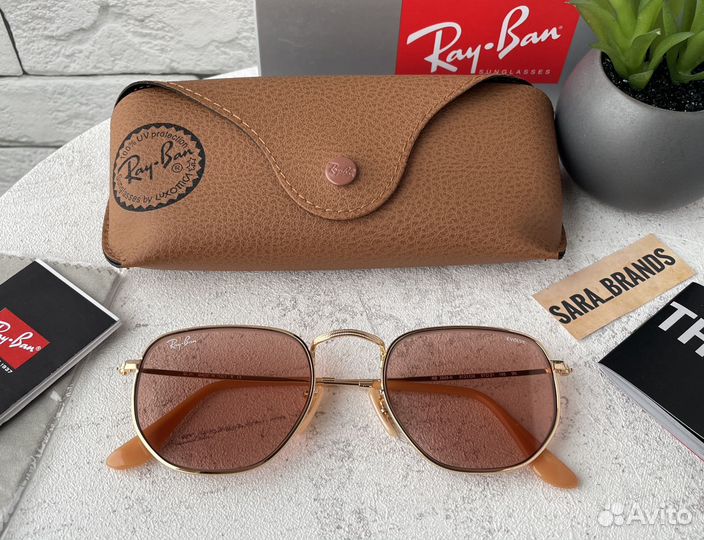 Солнцезащитные очки rayban hexagonal