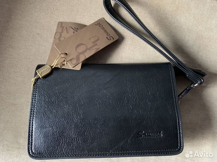 Мужской кожаный клатч