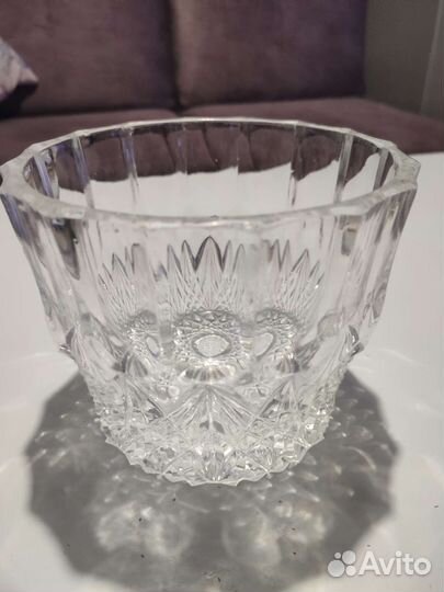 Хрустальная ваза салатница