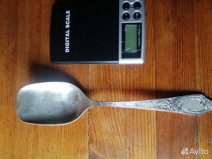 Серебряная салатная ложка СССР