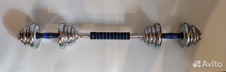 Гантели разборные металлические со штангой