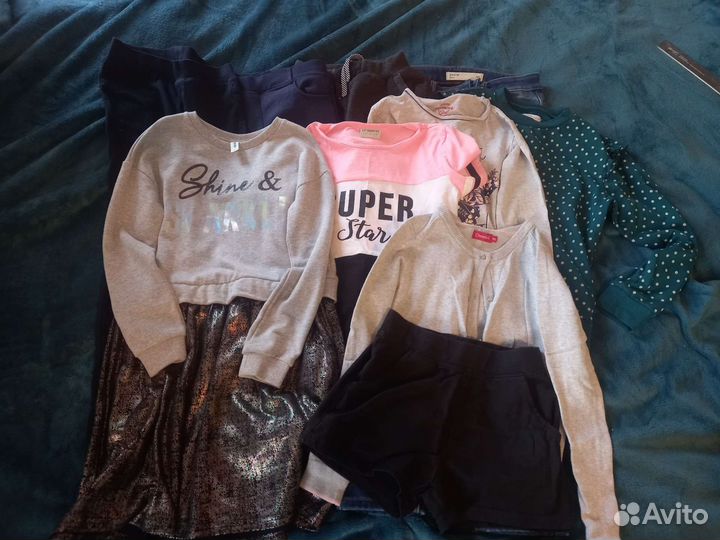 Вещи пакетом на девочку 140