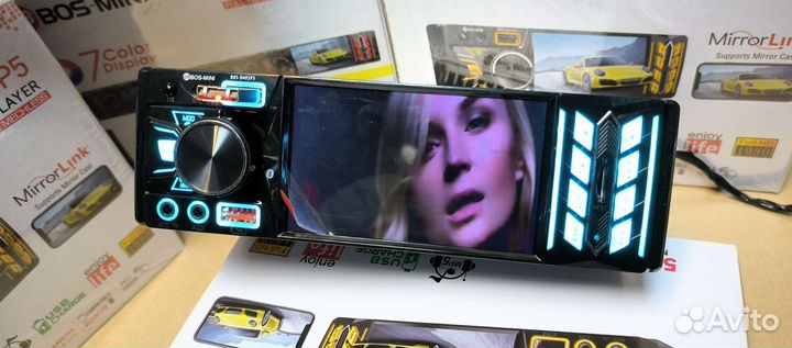 Авто магнитола 1din с видео D493P5 Bluetooth новые