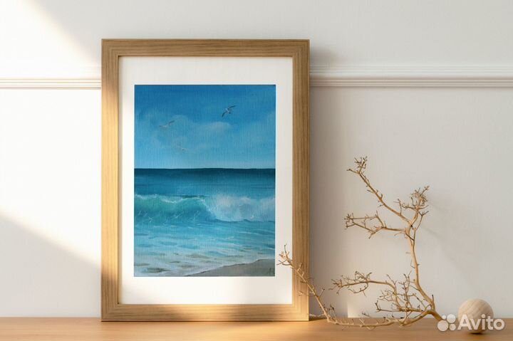 Морской пейзаж маслом