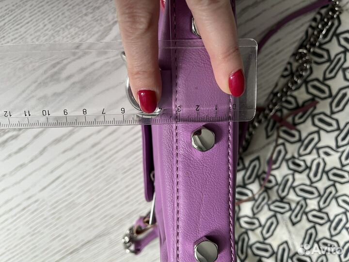 Сумка жен. rebecca minkoff, нат. кожа, сиреневый