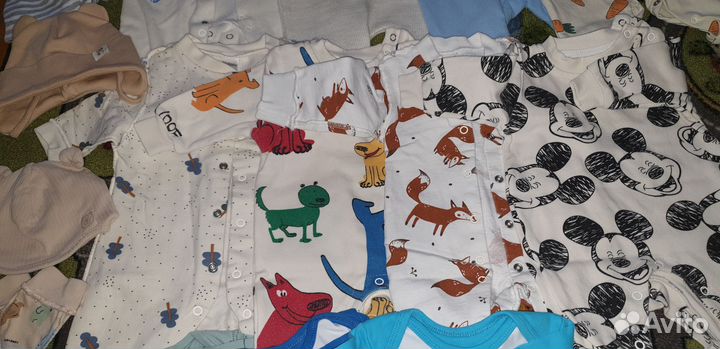 Детские вещи пакетом от 50см до 62см
