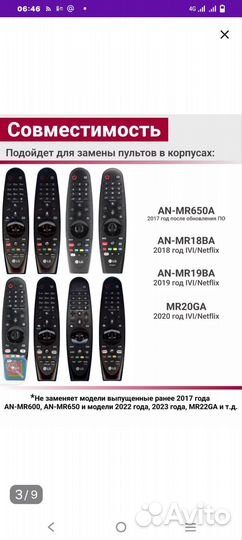 Пульт ду для телевизора LG