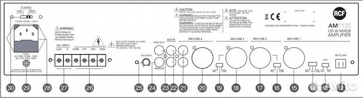 Микшер-усилитель RCF AM 1125