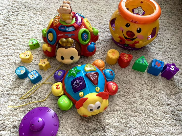 Развивающие игрушки. Горшочек, жук, Божья коровка