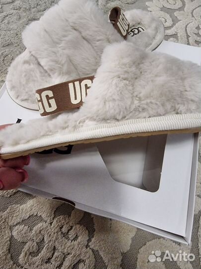 Меховые тапочки ugg детские