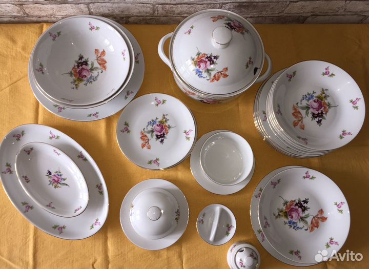 Столовый сервиз Богемия Чехословакия