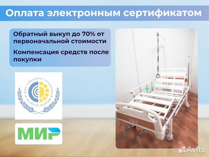 Медицинская кровать функциональная