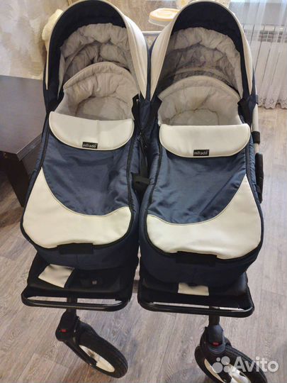 Коляска 2 в 1 Mikado для двойни