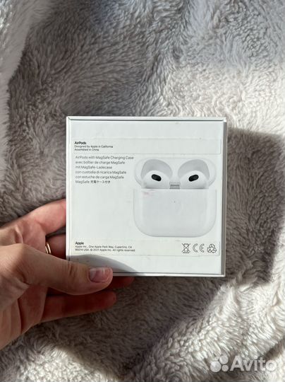 Коробка от airpods 3 с чеком