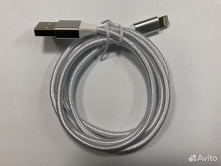 Кабель Apple Lightning USB,1м,прочный,нейлон,новый