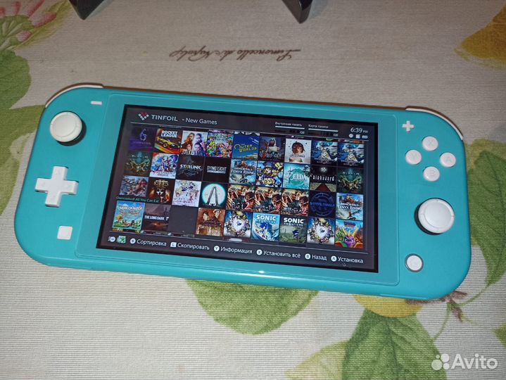 Nintendo switch lite прошитая чип 160gb