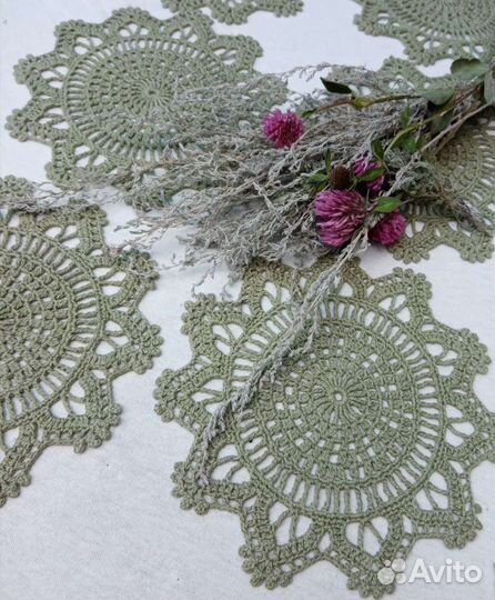 Салфетки ажурные Светлая полынь